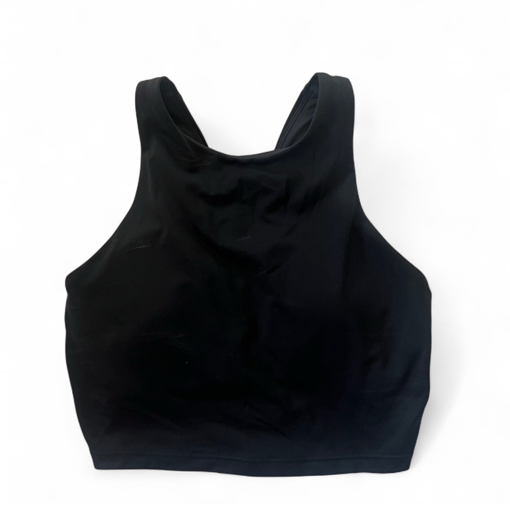 Athleta Black Women's Cropped Athletic Shirt - Padded